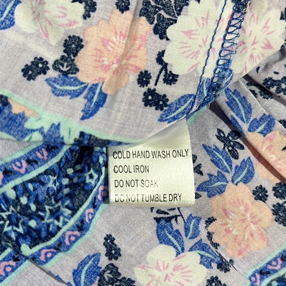 Shareen casual blue floral mini dress size 8 - Picture 9 of 10